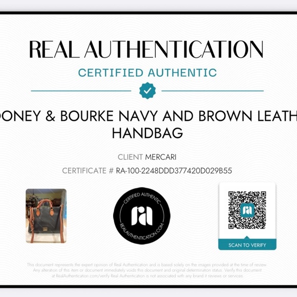 Dooney & Bourke Authenticity Documented Leather Handbag - Picture 3 of 13